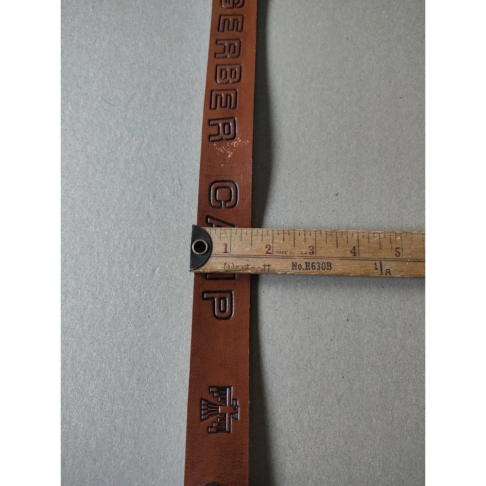 Boy Scout Vintage 1998 Gerber Scout Camp Belt Thunderbird Handmade Belt By Nick